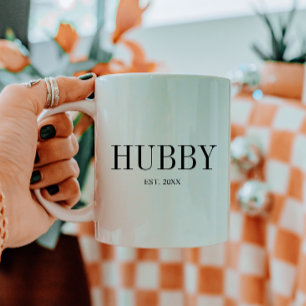 Mug Mariés Minimalistes "Mari" Date d'Est. Personnalis