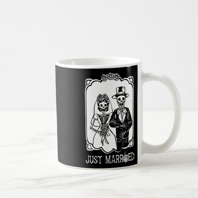 Mug Mariés squelette Halloween couple marié (Droite)