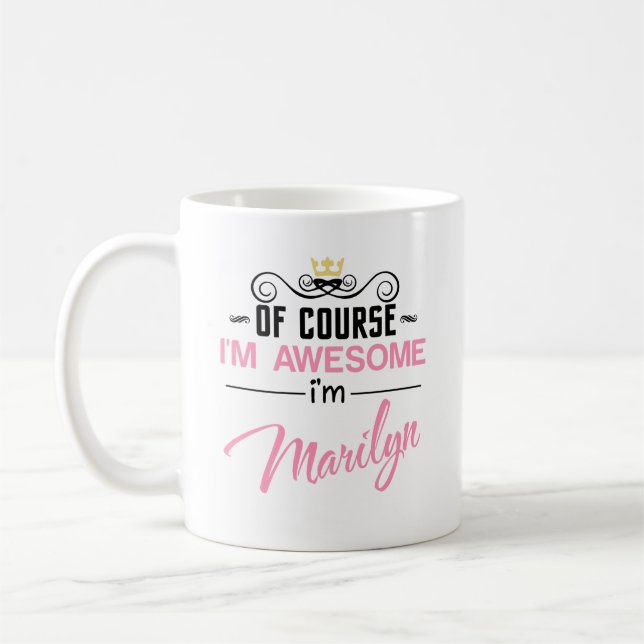 Mug Marilyn Bien sûr Je suis un nom génial (Gauche)