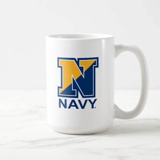 Mug Marine américaine | Marine initiale N (Droite)