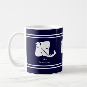 Mug Marine Bleue Côte Bleue Nautique Stingray Manta Ra