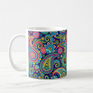 Mug Marine Blue Paisley