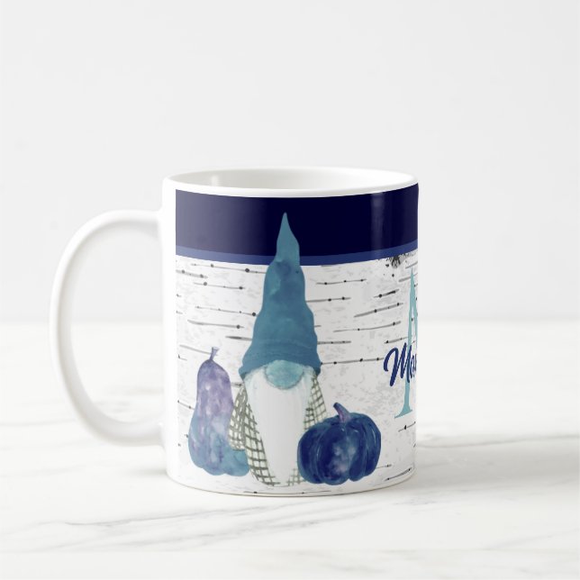 Mug Marine Dusty Blue Citrouille Gnomes Aspen Rustic H (Gauche)