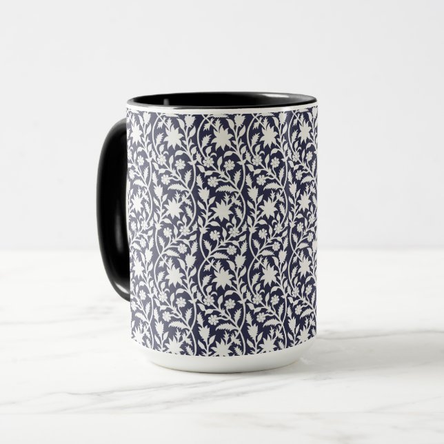 Mug Marine florale Boho (Devant gauche)