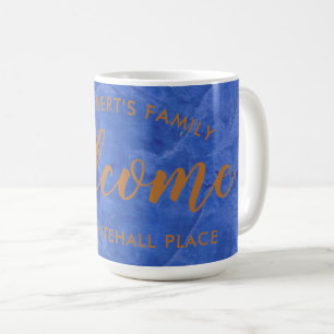 Mug Marine moderne et nom personnalisé Adresse