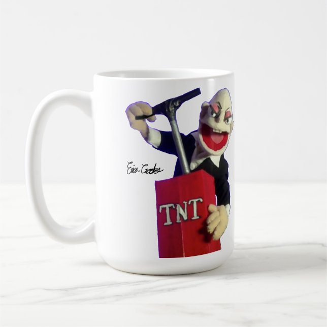 Mug marionnette punk avec plongeur TNT (Gauche)