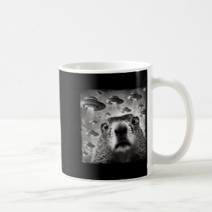 Mug Marmotte drôle selfie avec un alien Ufos Marmotte
