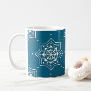 Mug Marocain Portugais Bleu Azulejos Motif Carrelage