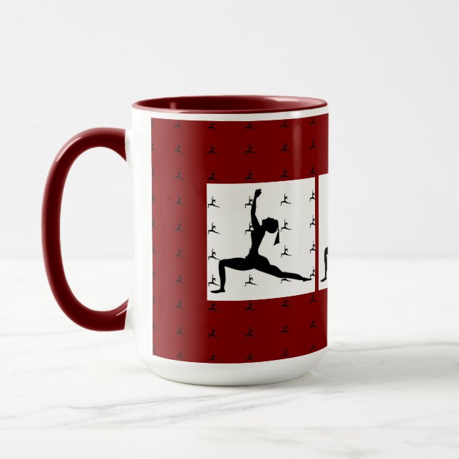 Mug Maroon Yoga (Gauche)