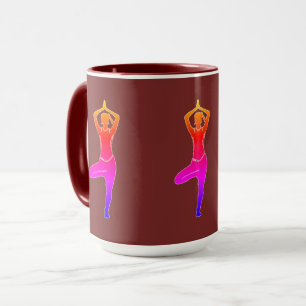 Mug Maroon Yoga