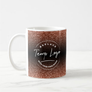 Mug Marque avec votre logo d'entreprise en cuivre noir