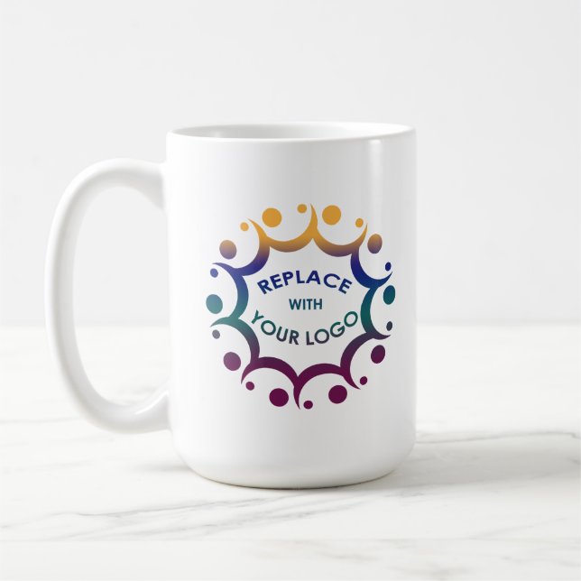 Mug Marque avec votre logo ou votre graphique d'entrep (Gauche)
