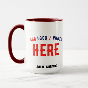 MUG MARQUE BLANCHE MODERNE ET PERSONNALISABLE VÉRIFIÉE