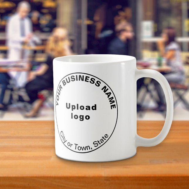 Mug Marque d'affaires en forme ronde sur la moût (Round business brand on mug)