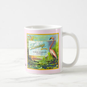 Mug - Marque de Flamant rose - Étiquettes Fruit Cr
