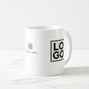 Mug Marque de logo d'entreprise personnalisée