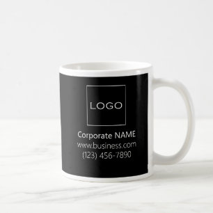 Mug Marque du logo de l'entreprise Noir Blanc