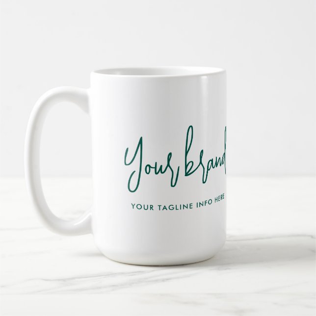 Mug Marque Modern Script Nom de l'entreprise (Gauche)