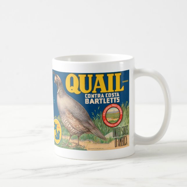 Mug Marque Quail Contra Costa Bartletts (Droite)
