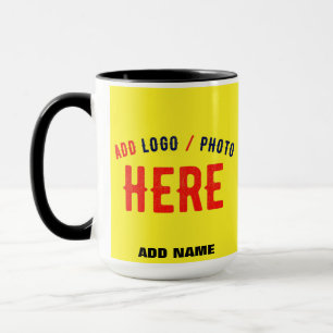 MUG MARQUE VÉRIFIÉE JAUNE CLAIR ET MODERNE