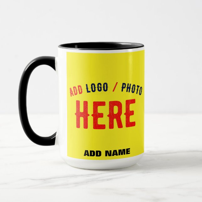 MUG MARQUE VÉRIFIÉE JAUNE CLAIR ET MODERNE (Gauche)