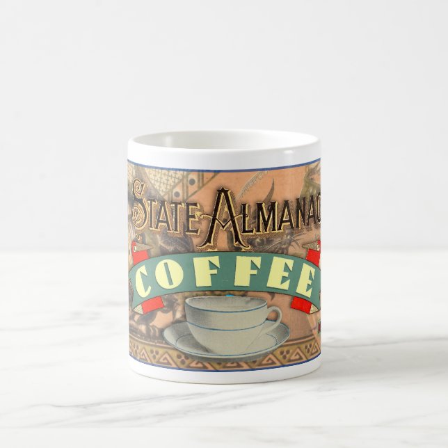 Mug Marque vintage "STATE ALMANAC COFFEE" (Centre)
