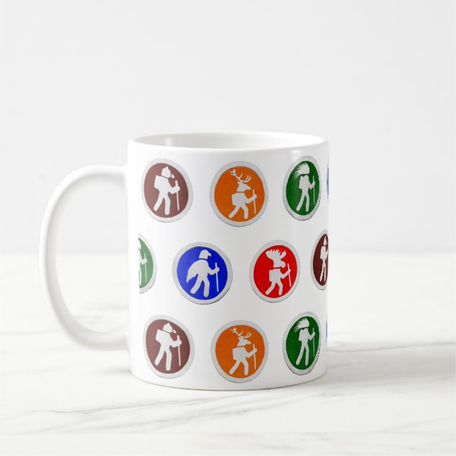 Mug Marqueurs de sentiers pour animaux randonnées (Gauche)