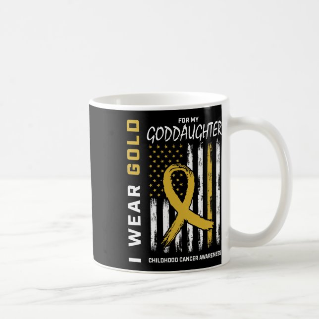 Mug Marraine d'or Enfance Cancer Sensibilisation Améri (Droite)