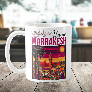 Mug Marrakech Maroc souk Tourisme Voyage Souvenir