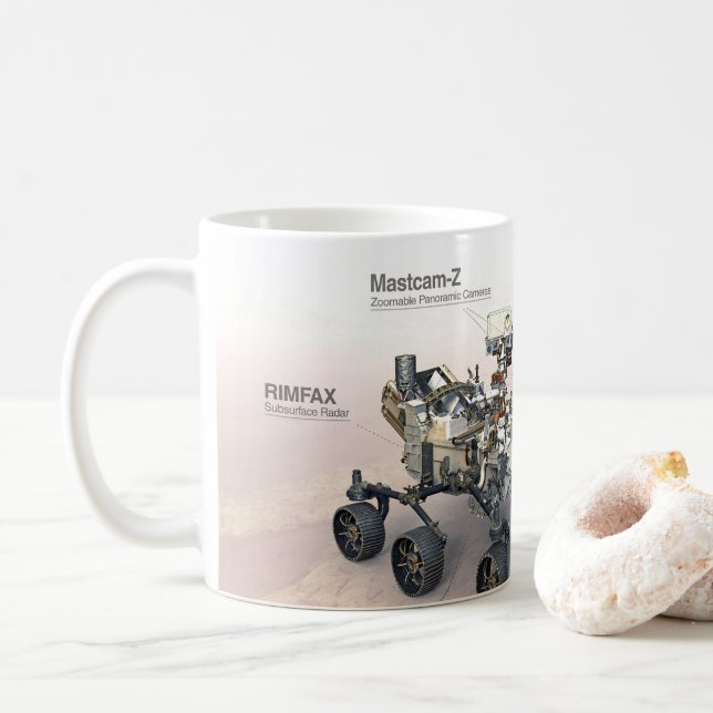 Mug Mars La Persévérance Rover Avec Instruments (Avec donut)