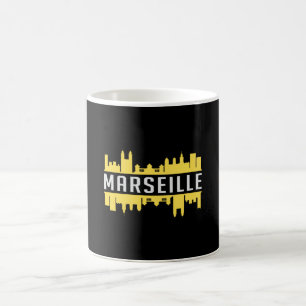 Mug Marseille Ville Skyline Ville Ville Funny Idée cad
