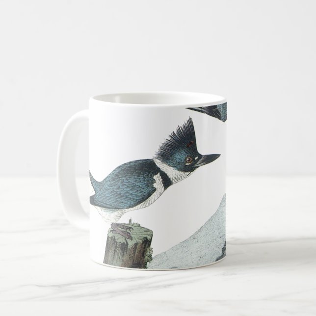 Mug Martin-pêcheur de ceinture par Audubon (Devant gauche)