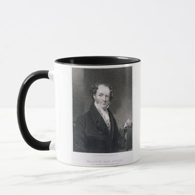 Mug Martin Van Buren, gravé par E. Wellmore (engravi (Gauche)