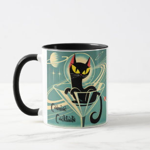 Mug Martini Black Cat Futuriste Atomique Espace
