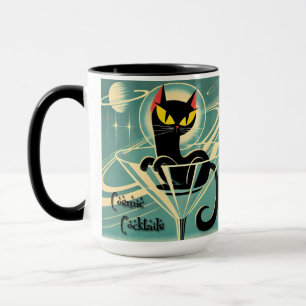 Mug Martini Black Cat Futuriste Atomique Espace