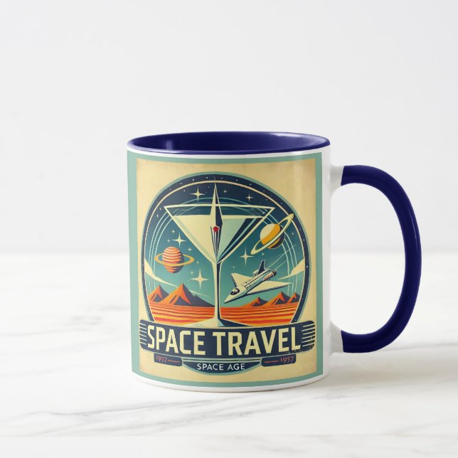 Mug Martini Space Travel 1957 New Worlds Logo (Droite)