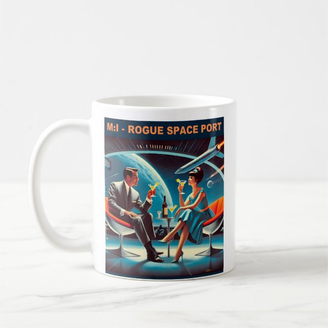 Mug Martini Space Travel Poster Rogue Space Port (Gauche)
