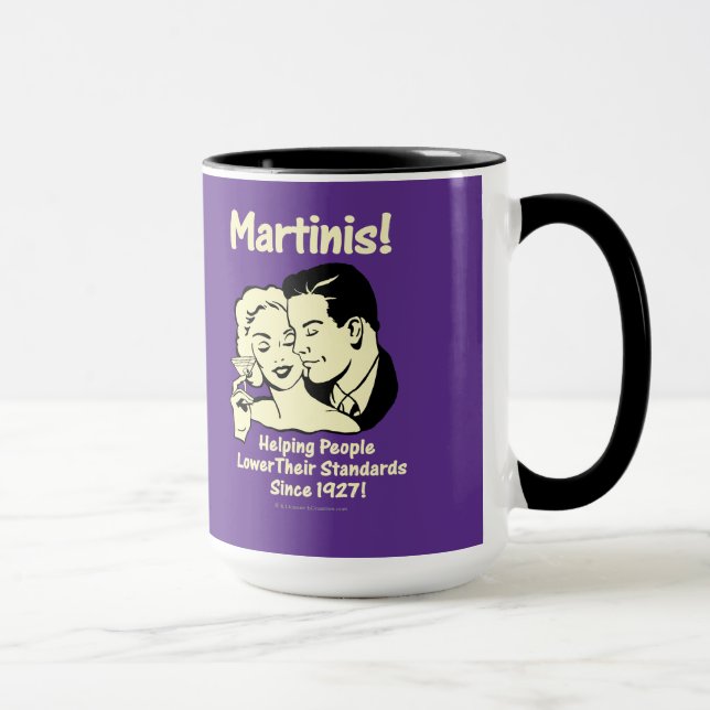 Mug Martinis : Aider à abaisser les normes (Droite)
