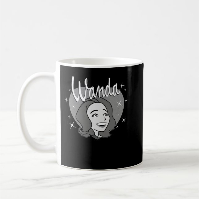 Mug Marvel WandaVision Wanda Maximoff Heart Retro 60s (Gauche)