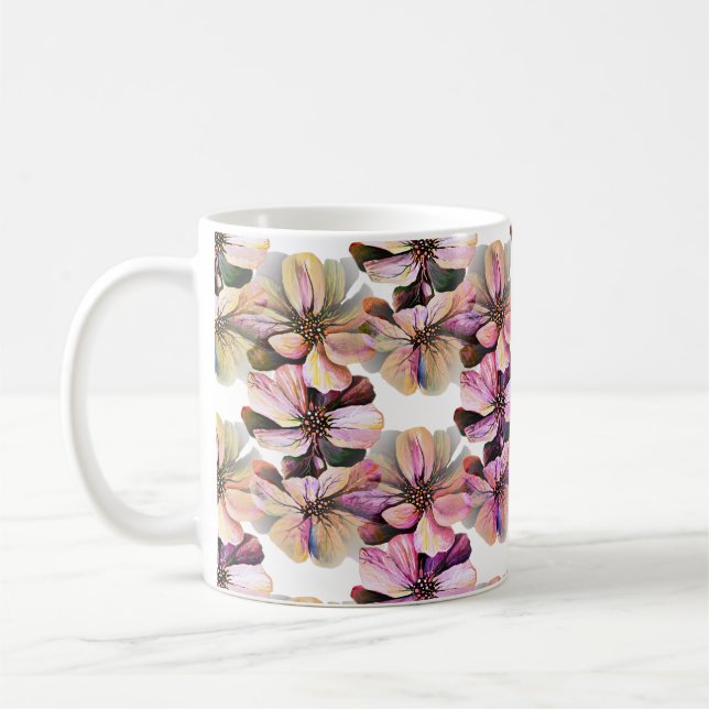 Mug Marvelous Seamless Motif de Lilac Perennials (Gauche)