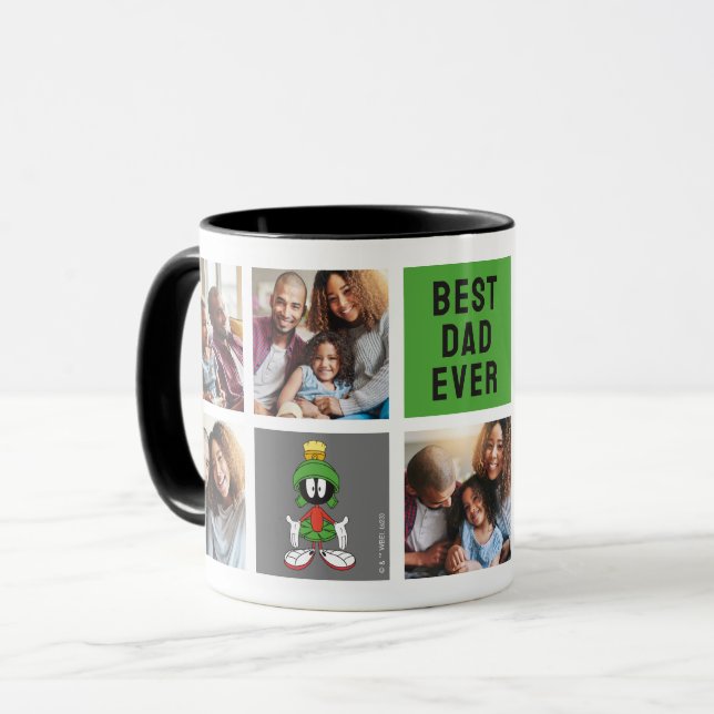 Mug MARVIN LE MARTIAN™ | Papa Photo Collage (Devant gauche)