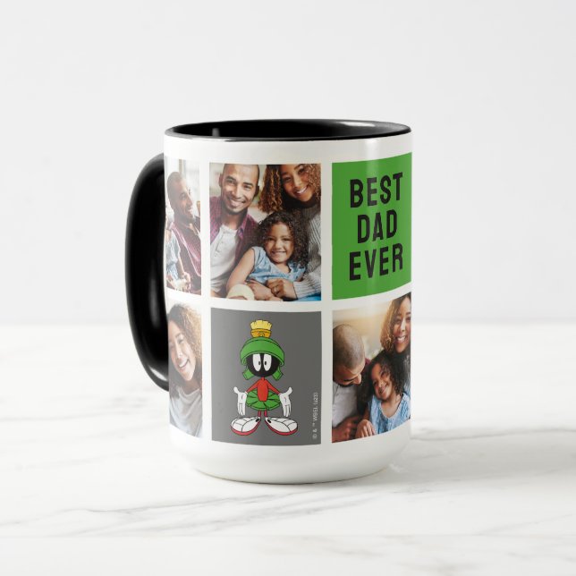 Mug MARVIN LE MARTIAN™ | Papa Photo Collage (Devant gauche)