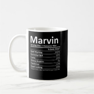 Mug MARVIN Nutrition Funny Anniversaire Nom personnali
