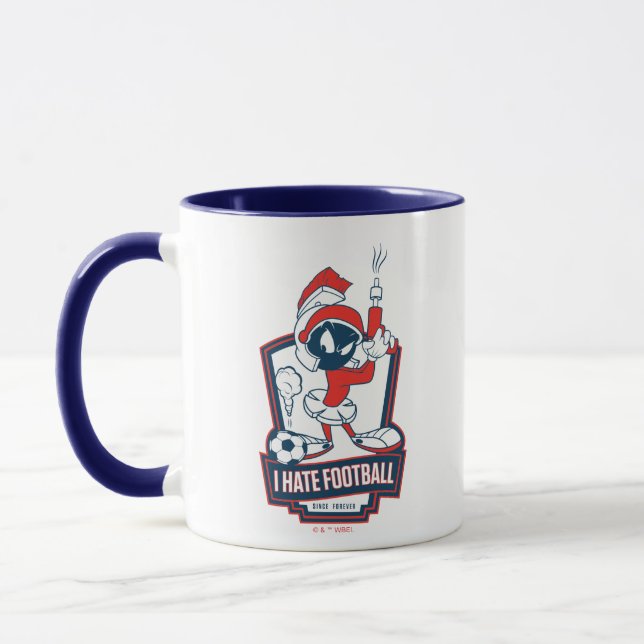 Mug MARVIN THE MARTIAN™ "I Hate Football" Graphic (Gauche)
