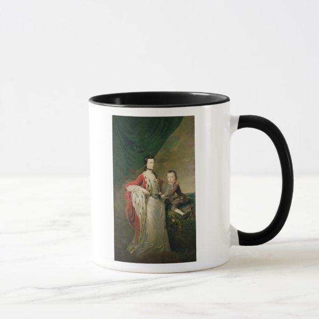 Mug Mary, comtesse de Shaftsbury et son fils (Droite)