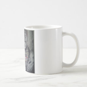 Mug Masai mère et enfant avec Lion Art Imprimer/Graphi