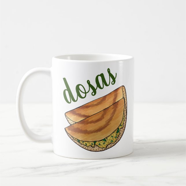 Mug Masala Dosas Cuisine indienne du Sud Cuisine Potat (Gauche)