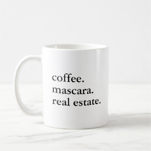 Mug Mascara et maman agent immobilier drôle