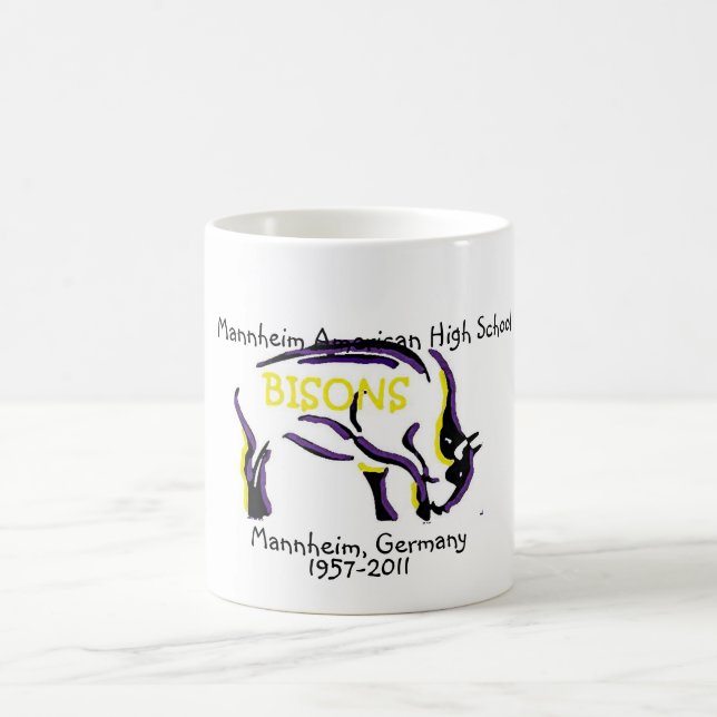 Mug Mascotte de bison de Mannheim (Centre)