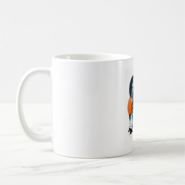 Mug Mascotte de chien Astronout 3 (Gauche)